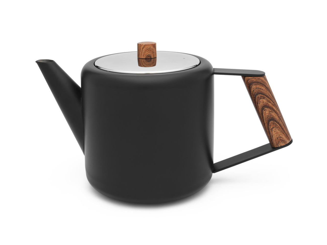 Teekanne Duet® Design Boston 1,1L, schwarz matt